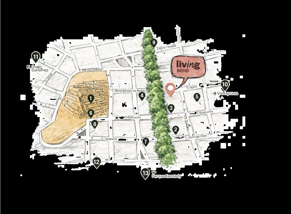 Mapa de ubicación — Ca. Junín 172, Miraflores